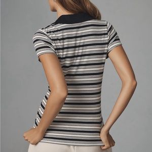 NWT!! Anthropologie Stripe Polo Shirt Small